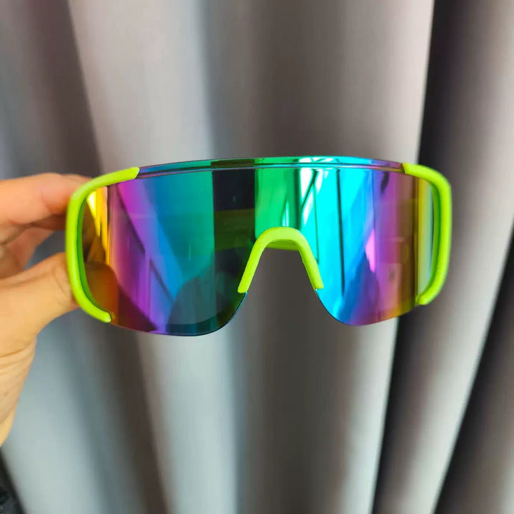 משקף ski מסגרת ירוקה