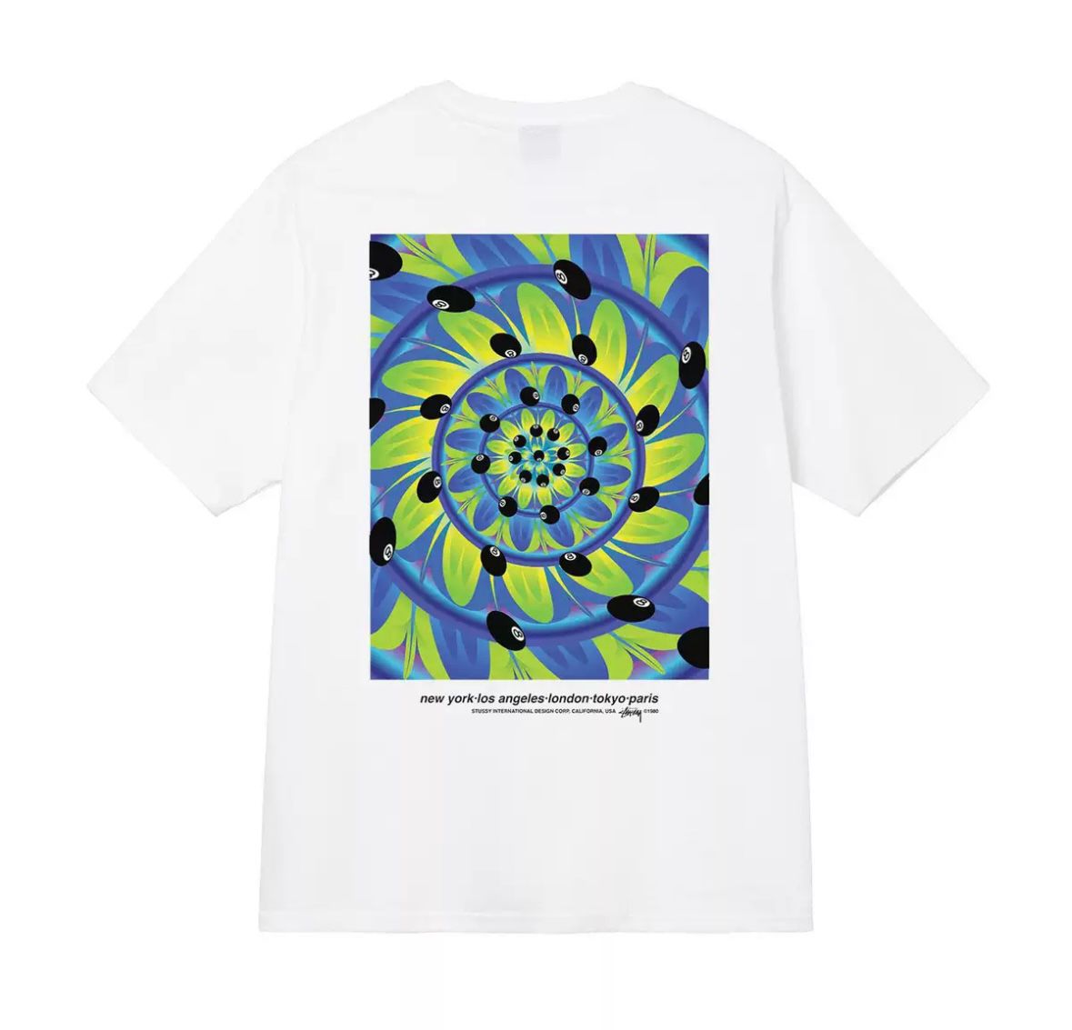 Stüssy-ספירלה לבן